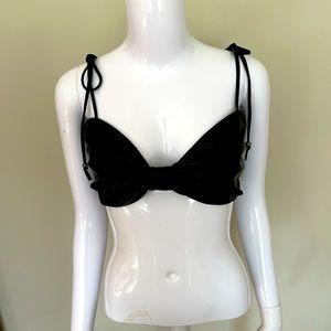 Pilcro faux leather bra